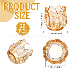 26Pcs Glass Candle Cups&nbsp;AJEW-WA0004-69A