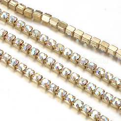 Brass Rhinestone Strass Chains&nbsp;CHC-T001-SS18-02C