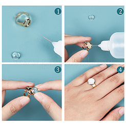 DIY Flat Round Adjustable Ring Making Kit&nbsp;DIY-SC0019-88