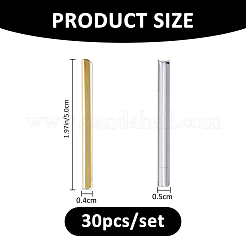 30Pcs 430 Stainless Steel Notebook Edge Clips&nbsp;STAS-FH0005-59G