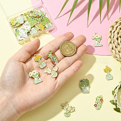 30Pcs 5 Styles Alloy Enamel Pendants&nbsp;ENAM-CJ0007-10