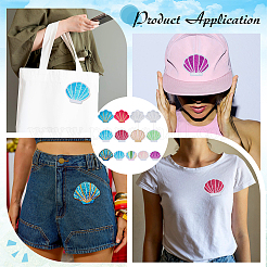 13Pcs Polyester Sew on Patches&nbsp;PATC-WH0014-124