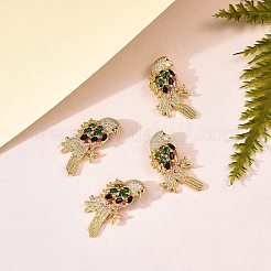 4Pcs Rack Plating Brass Micro Pave Cubic Zirconia Pendants&nbsp;ZIRC-SZ0003-89B
