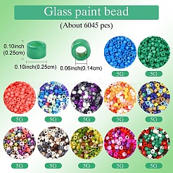 60G 12 Colors Baking Paint Glass Seed Beads&nbsp;SEED-YW0002-92