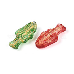 Baking Paint Transparent Glass Beads&nbsp;X-DGLA-N018-22