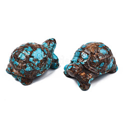 Tortoise Assembled Natural Bronzite & Synthetic Imperial Jasper Model Ornament&nbsp;G-N330-39B-04-A