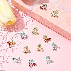 12Pcs 6 Colors Rack Plating Alloy Pendants&nbsp;FIND-FS0003-11