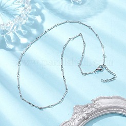 Brass Bar Link Chain Necklaces&nbsp;NJEW-JN04748-02
