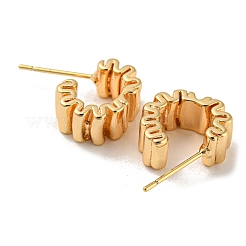 Brass Stud Earrings&nbsp;EJEW-R158-01G