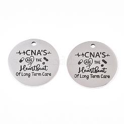 Non-Tarnish 201 Stainless Steel Pendants&nbsp;LS-STAS-T064-38P-4