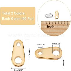 48Pcs 4 Style 304 Stainless Steel Screw Eye Pin Peg Bails&nbsp;STAS-UN0029-70