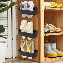 6Pcss Plastic Slipper Racks for Bathroom&nbsp;ODIS-WH0030-331A