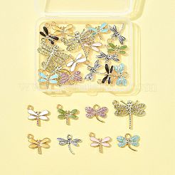 24Pcs 10 Styles Alloy Charms&nbsp;ENAM-FS0003-42