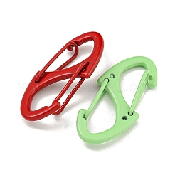 Spray Painted Alloy Push Gate Snap Key Clasps&nbsp;FIND-Z056-06