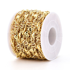 Brass Glass Link Chains&nbsp;CHC-T018-15C-G
