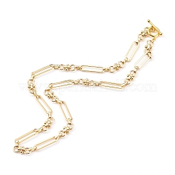 Brass Link Chain Necklaces&nbsp;NJEW-JN03365