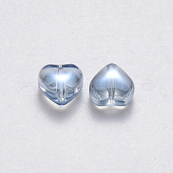 Transparent Spray Painted Glass Beads&nbsp;X-GLAA-R211-02-D04