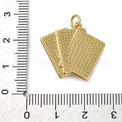 Brass Micro Pave Cubic Zirconia Pendants&nbsp;X-KK-P308-80G