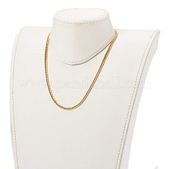304 Stainless Steel Diamond Cut Cuban Link Chain Necklaces&nbsp;NJEW-JN03367-03