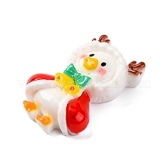 Christmas Duck Theme Opaque Resin Cabochons&nbsp;RESI-Q010-03C