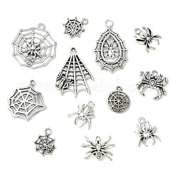 12Pcs 12 Styles Tibetan Style Alloy Pendants&nbsp;FIND-FS0004-67