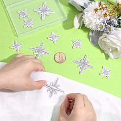 80Pcs 2 Styles Star Polyester Computerized Embroidery Iron on/Sew on Patches&nbsp;PATC-ME0001-17B