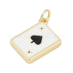 Brass Enamel Charms&nbsp;KK-G522-44G-03