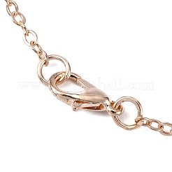 Brass Cable Chains Necklace Making&nbsp;MAK-N029-01RG
