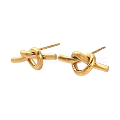 knot 304 Stainless Steel Stud Earrings&nbsp;EJEW-Z150-01G