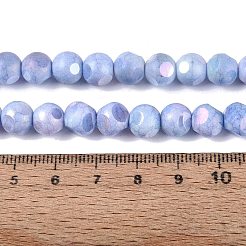 Ombre Effect Dyed Electroplate Opaque Glass Beads Strands&nbsp;EGLA-Q130-01A-05