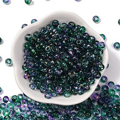 3/0 Baking Paint Transparent Colours Glass Round Beads&nbsp;SEED-L011-13A-07