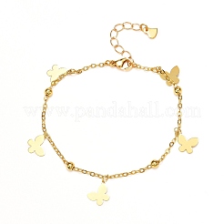 Butterfly Charm Necklace and Bracelets&nbsp;SJEW-JS01215