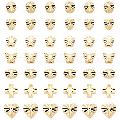 42Pcs 7 Styles Brass Beads&nbsp;KK-TA0001-95