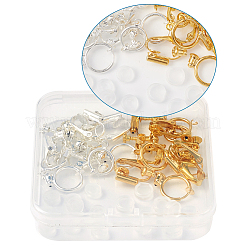 Brass Clip-on Earrings Findings&nbsp;KK-TA0007-66