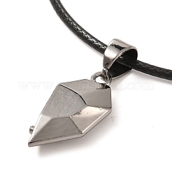 Rack Plating Alloy Heart Pendant Necklaces Sets&nbsp;NJEW-B081-09