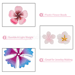 40Pcs 8 Style Plastic Beads&nbsp;KY-DC0001-12