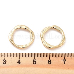 Rack Plating Brass Linking Rings&nbsp;KK-C063-26G