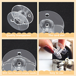 30Pcs Plastic Sew Embroidery Bobbin&nbsp;ODIS-FG0002-88