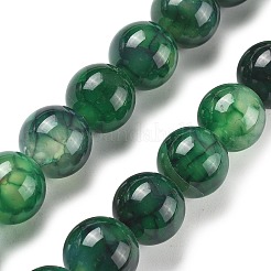 Natural Dragon Veins Agate Beads Strands&nbsp;G-A261-A03-14mm