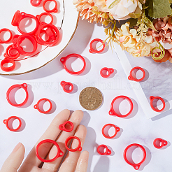 60Pcs 3 Style Silicone Pendant&nbsp;SIL-GF0001-28A