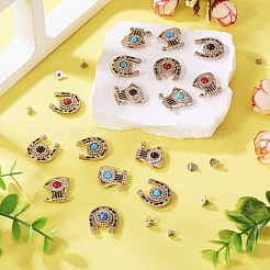 8 Styles Alloy Decorative Rivets&nbsp;BUTT-TA0001-19