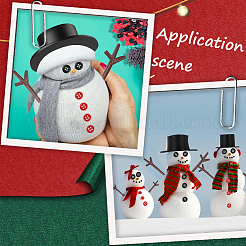 DIY Christmas Snowman Findings Kits&nbsp;DIY-SP0006-32