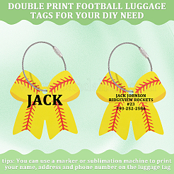 12Pcs PVC Bowknot Luggage Tags&nbsp;AJEW-SP0004-24
