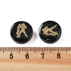 Dyed Black Synthetic Turquoise Beads&nbsp;G-F775-B08
