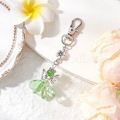 7Pcs Angel Glass Pendant Decorations&nbsp;HJEW-MZ00261