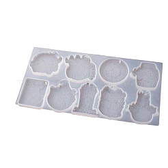 DIY Silicone Halloween Theme Pendant Molds&nbsp;HAWE-PW0001-034A