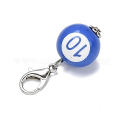 Opaque Acrylic Billiards Pendant Decoration&nbsp;HJEW-JM04412-02