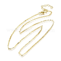 Brass Box Chain Necklaces&nbsp;NJEW-M108-41G