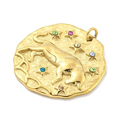 Real 18K Gold Plated PVD Vacuum Plating 304 Stainless Steel Pendants&nbsp;STAS-L278-003G-02