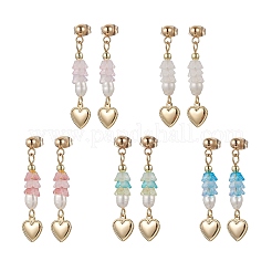 5Pair 304 Stainless Steel Dangle Stud Earrings&nbsp;EJEW-JE06391